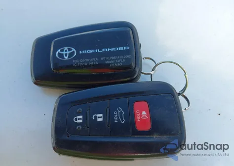 2022 Toyota Highlander Xle из США, поврежденный, VIN 5TDGZRAHXNS099010